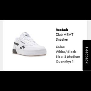 CLUB MEMT SNEAKER women’s size 8